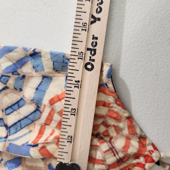 Diane von Furstenberg Cami Tank Top Womens Small Silk Multicolor Abstract Print - Picture 9 of 9